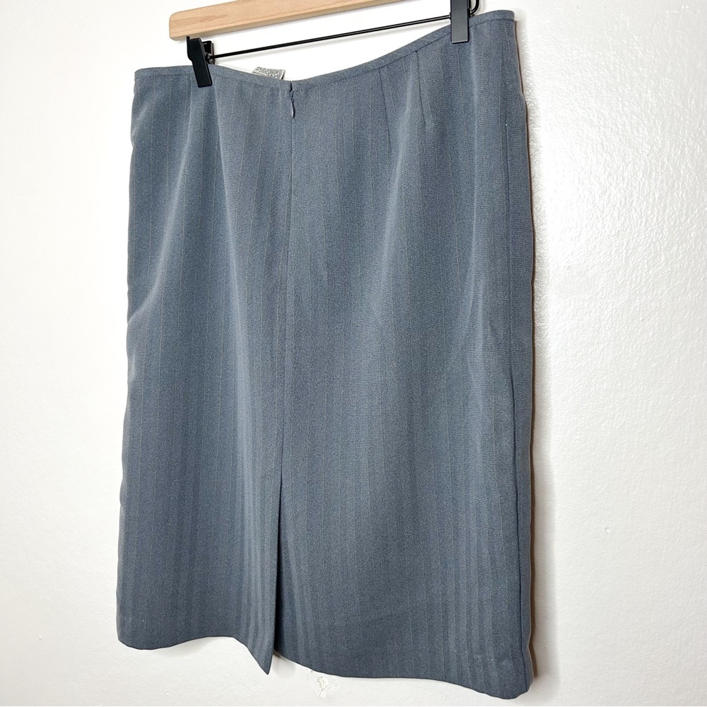 Le Suit Neutral Grey Business Casual Career Pencil Skirt Plus Size 16 - Picture 6 of 7